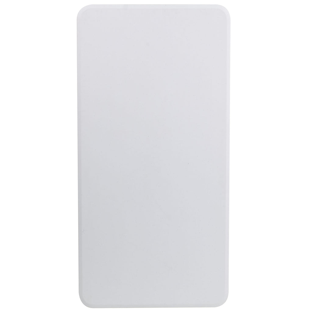 FLASH 4-Foot Plastic Folding Table Commercial Grade White