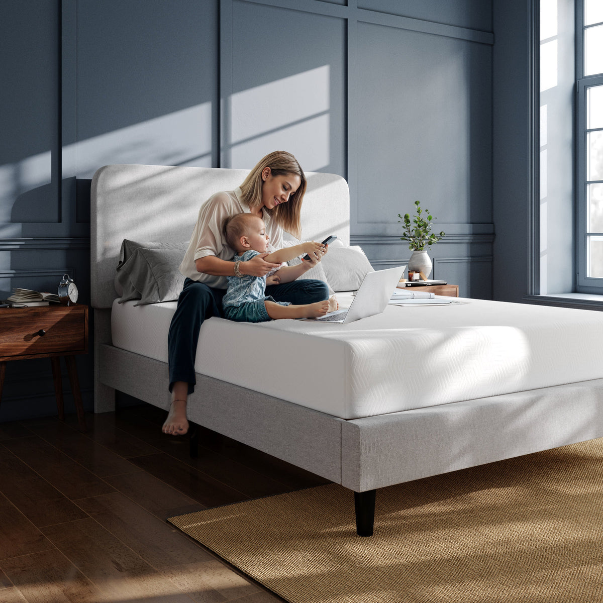 Cloud Green Tea Cooling Gel 3-Layer Memory Foam Mattress 10-Inch
